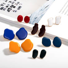 YWZIXLN модные богемные серьги, ювелирные изделия, милые многоцветные геометрические полимерные Винтажные серьги-гвоздики для женщин, оптовая продажа E070 2024 - купить недорого