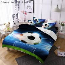 3 Pieces Football Duvet Cover Set Abstract Sports Bedding Boys Teens Red Blue Quilt Cover Queen Bed Set Football Dropship 2024 - buy cheap