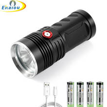 New LED Tactical Flashlight 3x XHP50 Handheld Waterproof Torch Super Bright Flashlights  3 Modes Camping lamp 2024 - buy cheap