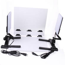 NanGuang LED Photo Light Lamp CN-T96 2 Kit 220V Photographic Lighting with Mini Shooting Table & Background Paper Kit 2024 - buy cheap