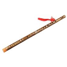 CDEFG-Flauta marrón de bambú hecha a mano, instrumento Musical profesional, Dizi con línea, también adecuado para principiantes 2024 - compra barato
