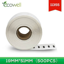 Ecowell Label Roll 11355 compatible Dymo LW 11355 Thermal Paper 500PCS label compatible for Dymo 450/450 Turbo/ 450 Twin Turbo 2024 - buy cheap