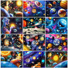 MomoArt 5D DIY Diamond Painting Space Hobbies And Crafts Diamond Embroidery Universe Landscape Mosaic Sale Wall Decorations 2024 - buy cheap