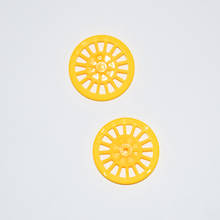 Roda de transporte de plástico amarela de 27mm, roda de transporte de quatro rodas, peças de modelo de tecnologia, acessórios de brinquedo diy/272ah com 10/100 peças 2024 - compre barato