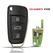 Jingyuqin-cable Universal Xhorse XKA600EN para Audi A6L Q7, tipo de 3 botones, mando a distancia para VVDI2, herramienta de llave VVDI 2024 - compra barato