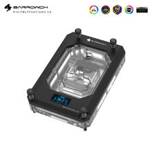 Barrowch CPU Water Block use for AMD Threadripper X399 with dynamic color screen / RGB Light compatible 5V 3PIN Header 2024 - buy cheap