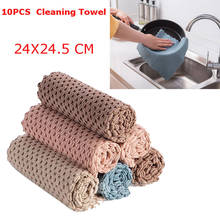 Efficient Super Kitchen Anti-grease Wiping Rags Absorbent Microfiber Cleaning Cloth Home Washing Dish Kitchen Cleaning Towel 2024 - buy cheap