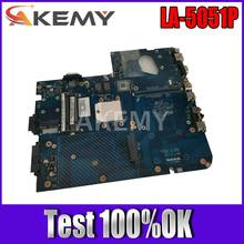 Akemy mbbdu02001 placa-mãe para packard dell easynote lj71 j73 para gateway nv73 placa principal ddr2 cpu livre LA-5051P 2024 - compre barato