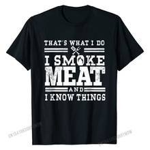 Camiseta con estampado 3D para hombre, camisa informal de algodón con estampado de I Smoke Meat And I knows Things, ropa divertida de barbacoa, Pitmaster 2024 - compra barato