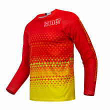 Long sleeve MX motocross jerseys 100% polyester sublimation red MTB DH BMX shirt 2024 - buy cheap