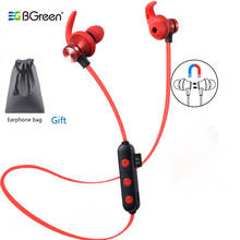 BGreen-Auriculares deportivos inalámbricos con Bluetooth, dispositivo de audio resistente al agua, MP3 incorporado, compatible con tarjeta Micro SD TF, llamada manos libres 2024 - compra barato
