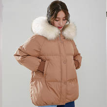 Chaqueta con capucha para Mujer, Abrigo de cuello redondo, Parka holgada, MY1525, 2020 2024 - compra barato