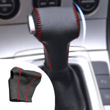 Cubierta de cuero PU para palanca de cambios de coche, cubierta de perilla de freno de mano para Volkswagen MAGOTAN 2009 2010 2011 CC 2010 AT, 1 unidad 2024 - compra barato