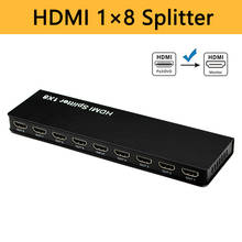 Divisor HDMI 1x8 adaptador de vídeo V1.4 1080P60 1 in 8 out 3D 8 puertos para PS4 HDTV Blu-ray DVD PC con fuente de alimentación 2024 - compra barato