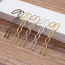 20 Pieces/Set 13*70mm Hairpin Blank Copper Hair Fork Handmade DIY Hairwear Hair Accessories For Women 2024 - buy cheap
