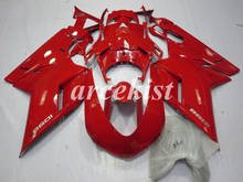 Kit de carenados de molde de inyección ABS, color rojo brillante, para Ducati 848, 1098s, 2007, 2008, 2009, 2010, 2011, 4 regalos 2024 - compra barato