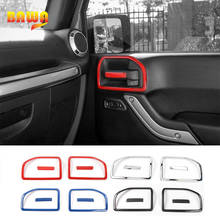 BAWA 2 4 Door Interior Door Handle Bowl Cover ABS Decoration Stickers for Jeep Wrangler JK 2011-2017 Car Styling 2024 - buy cheap