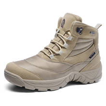 Waterproof Men Hiking Sneakers Non-Slip Male Mountain Climbing Shoes Lace Up Sports Trekking Boots Outdoor Desert Walking 45 47 2024 - buy cheap