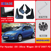 Para-lamas para carros, guarda-lama para carros com proteção contra respingo para hyundai i30 i30cw 2012 ~ 2007 fd 2024 - compre barato