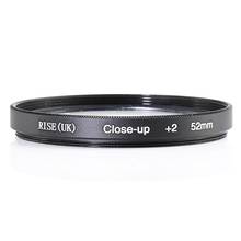 RISE(UK) 52mm Close-Up +2 Macro Lens Filter for Nikon Canon SLR DSLR Camera 2024 - buy cheap