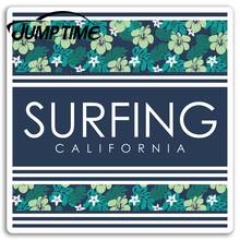 Jump Time   Surfing California Vinyl Stickers Surf Sticker Laptop Luggage Car Assessoires Window Decals Car Wrap DIY 2024 - buy cheap