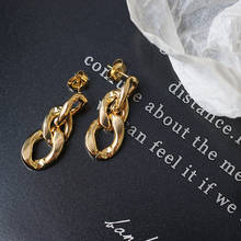 316 Stainless Steel France Retro Chain Stud Earrings Sets Fashion Jewelry 18K Gold Plated Woman Girl Titanium Steel Drop Earring 2024 - buy cheap