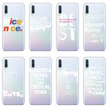 Cool Quotes White Cute Nice Text Phone Cases For Samsung Galaxy A40 A30 A20 A10 Soft Silicone Cover For Samsung A80 A70 A60 A50 2024 - buy cheap
