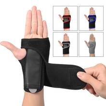 1pc Splint Fitted Wrist Support Strap Relieve Pain Hand Safety Protect Sports Adjustable Breathable Wrist Brace With Steel Plate 2024 - buy cheap