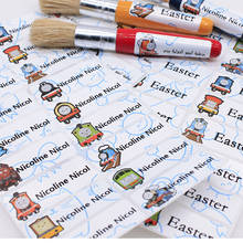 Cute Robot Boy Name Stickers Waterproof Personal Tags Customize Labels for Children Daycare Scrapbooking School Stationery Paper 2024 - buy cheap