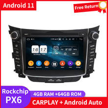 Klyde-reproductor Multimedia PX6 para Hyundai I30 2011-2014, Radio estéreo para coche, Android 11, GPS Navi, Carplay, Bluetooth, unidad principal, 2Din 2024 - compra barato