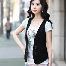 MS spring new Korean all-match slim suit vest vest / small vest vest size dress female 2024 - buy cheap