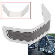 Aluminum Alloy Chrome Decorative Cover Motorcycle Front Fender Skirt Trim For Harley Touring Road King Electra Street Glide 2024 - buy cheap