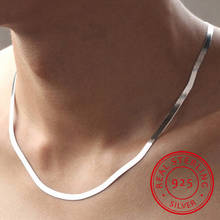 New arrival hot sell men jewelry snake chain 925 sterling silver men`s necklaces jewelry birthday gift drop shipping 2024 - buy cheap