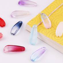 New Fashion Style High Quality 10Pcs/Lot Glass Petals Beads Pendant Beads for Jewelry Making Necklace Findings DIY Accessories 2024 - buy cheap