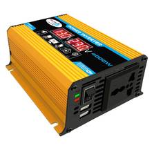 Inversor de onda sinusoidal modificada, alta frecuencia, 300W, cc 12V a CA 220V, convertidor, cargador de corriente para coche 2024 - compra barato