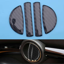 Car Styling Carbon Fiber Black 4pcs Interior Door Handle Cover Trim Fit for Mini Cooper F55 F54 Clubman F60 Countryman 2024 - buy cheap