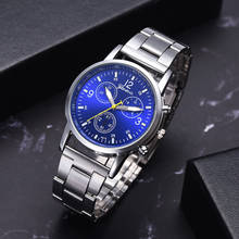 Мужские часы модные часы GENEVA из нержавеющей стали Кварцевые наручные часы мужские спортивные часы для мужчин часы Relogio Masculino Reloj 2024 - купить недорого