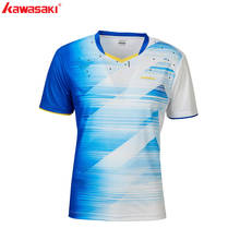 Оригинальная теннисная рубашка Kawasaki, футболка для бадминтона, Мужская быстросохнущая тренировочная футболка с коротким рукавом для мужчин, спортивная одежда 2020 2024 - купить недорого