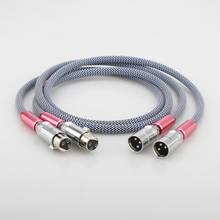 Audiocrast XLR Audio silver plated hifi XLR audio cable 1M xlr audio video cable 1.5M 2024 - buy cheap