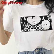 Camiseta feminina ouma kokichi danganronpa, camiseta para casal kawaii harajuku kawaii grunge, roupas estilo harajuku kawaii 2024 - compre barato
