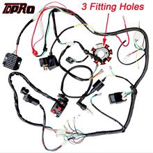 Full Complete Electrics Wiring Harness Loom Motorcycle Ignition Coil CDI Switch For Scooter Moped 125cc~250cc Pitbike Go Kart 2024 - buy cheap