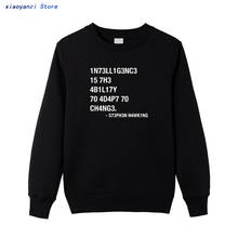 Hacker men women sweatshirts Leet Language Stephen Hawking Design hoodies Cotton Unisex Cloth High Quality sportswear pullovers 2024 - buy cheap