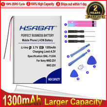 HSABAT 0 Cycle 1300mAh Battery for Sony NWZ-ZX1, Walkman NWZ-ZX1 High Quality Replacement Accumulator 2024 - buy cheap