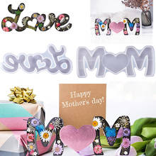 1 шт., силиконовая форма с надписью «Мама любит английские буквы», «сделай сам», форма для отливки, подарок на день матери 2024 - купить недорого