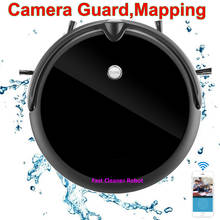 Câmera guarda vídeo chamada molhado seco aspirador de pó elétrico robô com mapa de navegação, memória inteligente, tanque água 2024 - compre barato