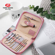 THREE SEVEN 777 High Quality Carbon-steel Nail Clipper Set Manicure Set Pedicure Cuticle Tool Nail Nipper High Value 11 In 1 Kit 2024 - buy cheap