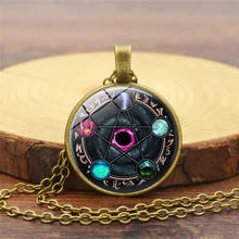 2019 Classic 3 Color Mysterious Divination Necklace Glass Round Pendant Necklace Women Lady Fashion Sweater Chain Jewelry 2024 - buy cheap