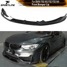 Carbon Fiber Head Bumper Front Lip Splitters for BMW F8X F80 M3 F82 F83 M4 2014 - 2019 Sedan Coupe Convertible Front Splitters 2024 - buy cheap