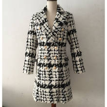 Casaco de inverno feminino outono lã alta qualidade duplo breasted senhoras casacos longos outerwear feminino manteau femme 2024 - compre barato