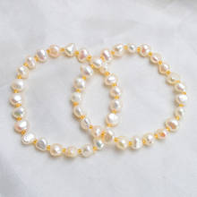 Pulseras de perlas barrocas para mujer, brazaletes de la amistad con perlas de imitación de estilo coreano, a la moda 2024 - compra barato
